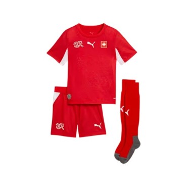 Switzerland UEFA 2026 kids home jersey