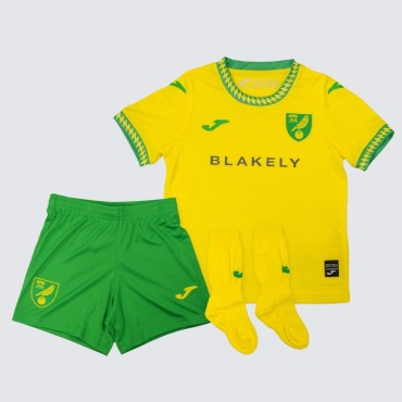 Norwich City Kids Home Shirt 2025/26 EFL