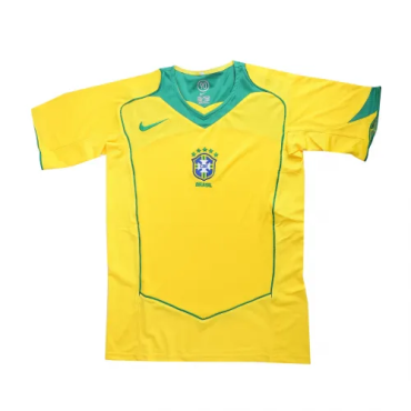 Brazil 2004 Home Retro Vintage Jersey