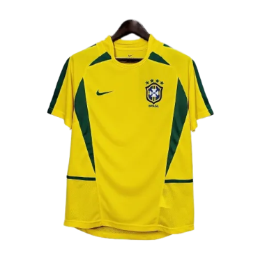 Brazil Home Jersey 2002 Men's Retro –
