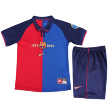 Barcelona Retro Home Jersey Kids 2000