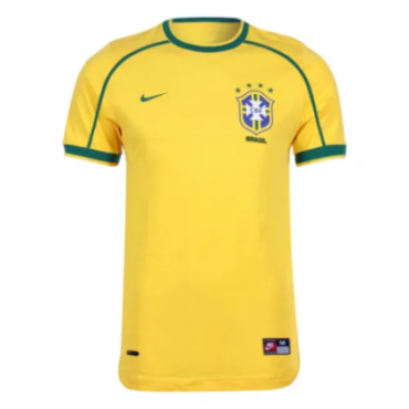 Brazil Home Retro Jersey Men - World Cup