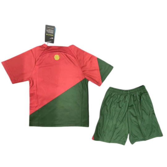 Portugal Retro Home Jersey 2022 Kids