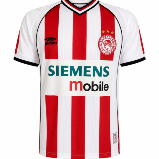 Olympiacos Retro Home Shirt 2001 Men  