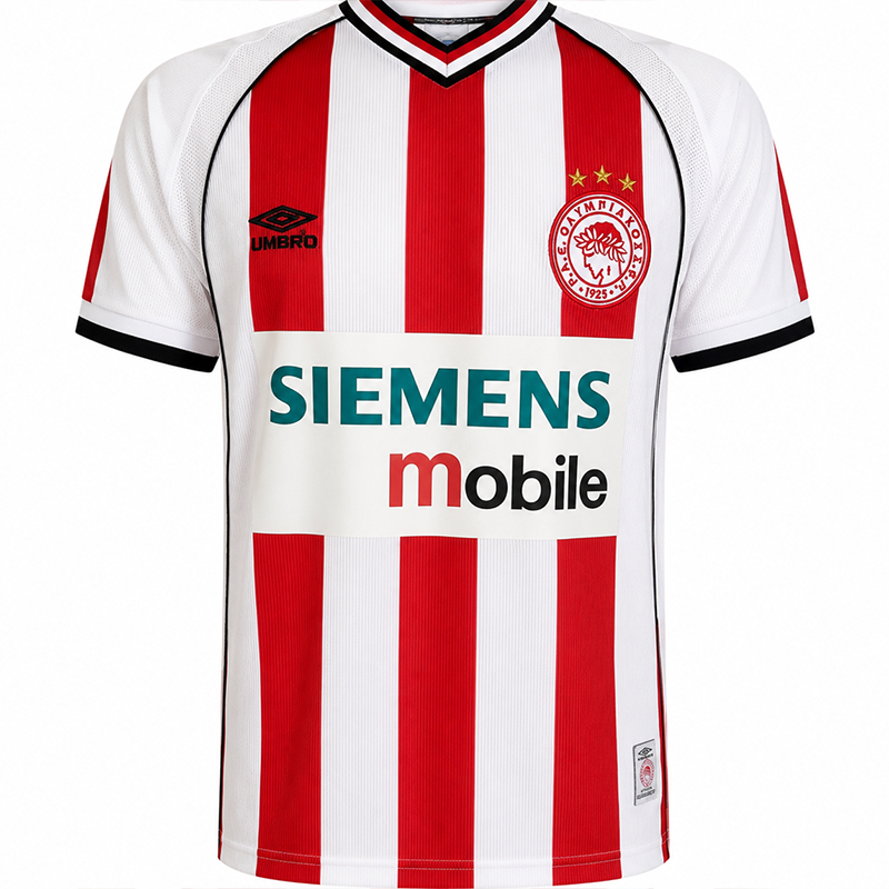 Olympiacos Retro Home Shirt 2001 Men  