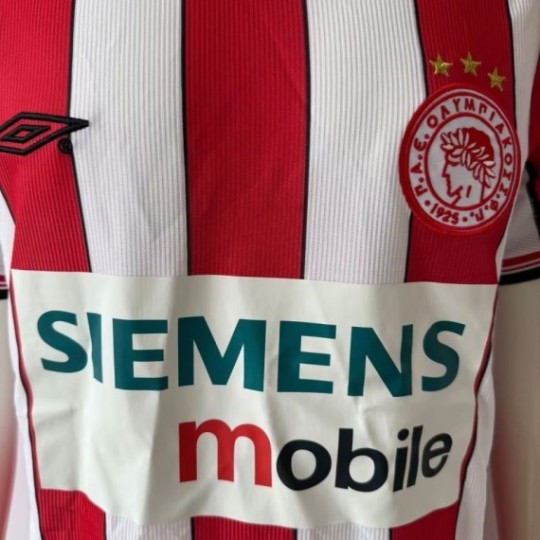 Olympiacos Retro Home Shirt 2002 Men