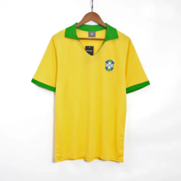 Brazil 1957 Retro Home Jersey Men