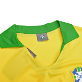 Brazil 1957 Retro Home Jersey Men