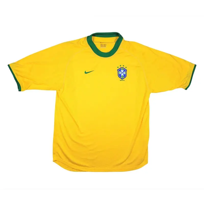 Brazil Home Retro Jersey 2000 Men