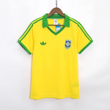 Brazil 1977 Retro Home Jersey Men