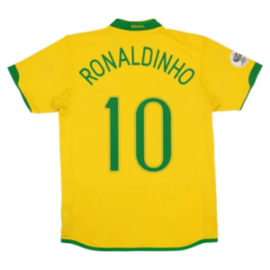 Brazil 2006 Retro Home Shirt Men World