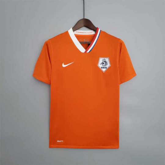 Netherlands Retro Home Jersey 2008 Men
