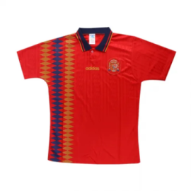 Spain 1994 Retro Home Jersey Men - World