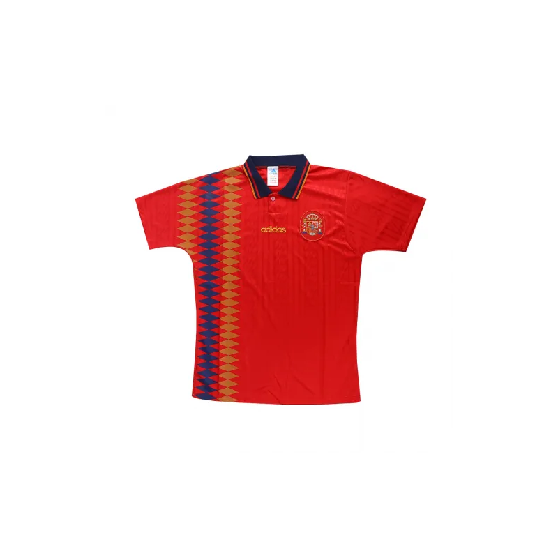 Spain 1994 Retro Home Jersey Men - World
