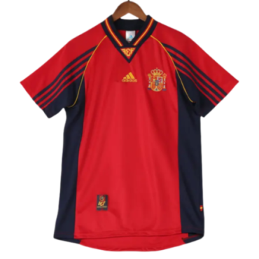 Spain 1998 Retro Home Jersey Men's World