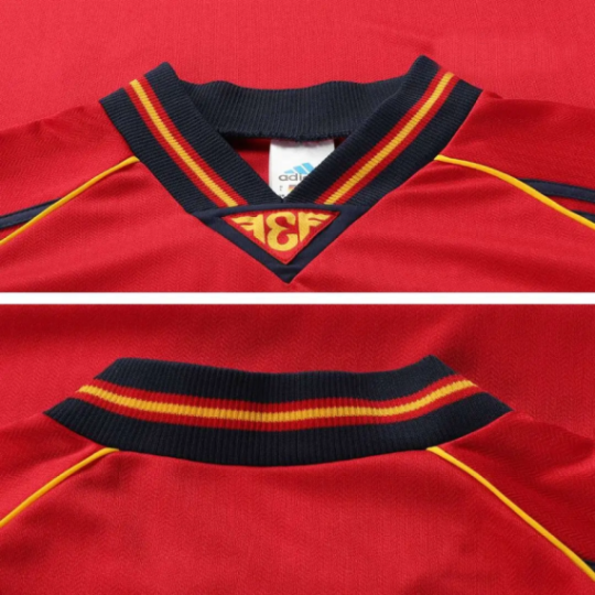 Spain 1998 Retro Home Jersey Men's World