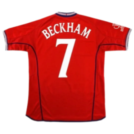 England 2002 Away Retro Shirt Beckham