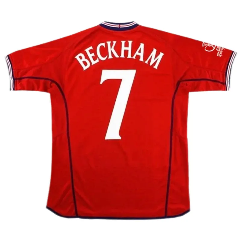 England 2002 Away Retro Shirt Beckham
