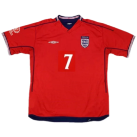 England 2002 Away Retro Shirt Beckham