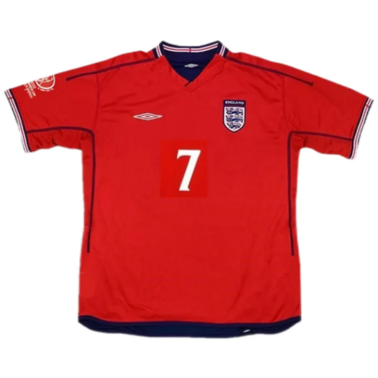 England 2002 Away Retro Shirt Beckham