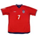 England 2002 Away Retro Shirt Beckham