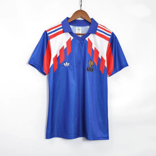 France 1990 Retro Home Jersey Men World